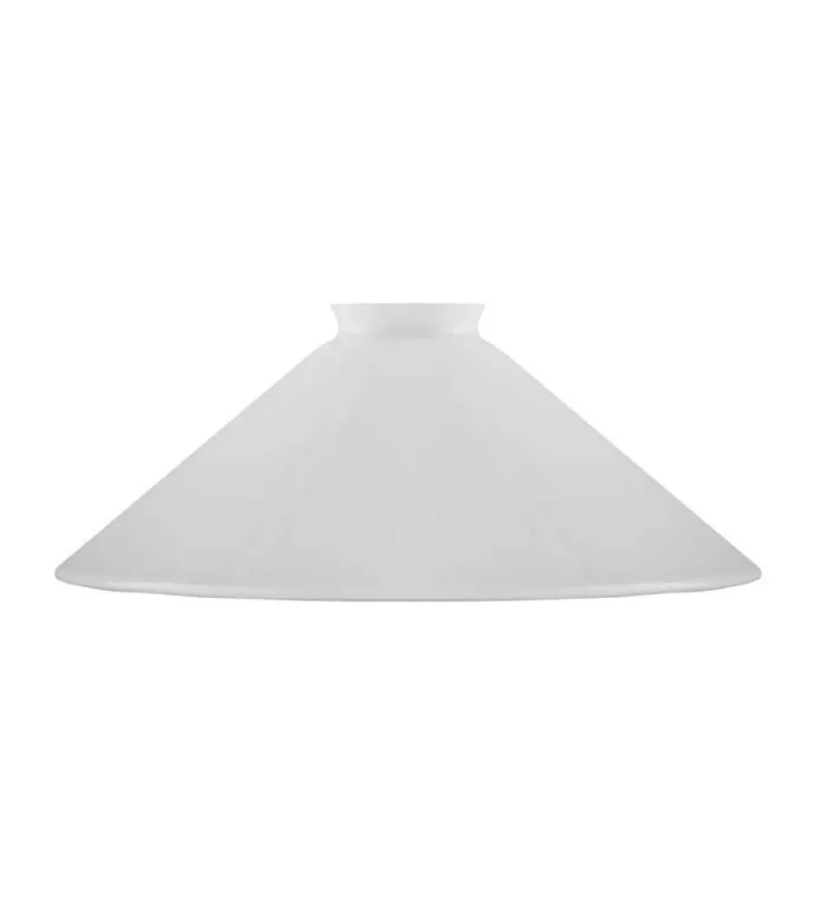 Karlskrona Lampfabrik Lampskärmar I Glas|Skomakarskärm d250 (f60/Vit)