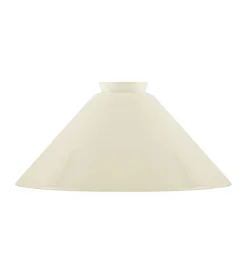 Karlskrona Lampfabrik Lampskärmar I Glas|Skomakarskärm d250-hög (f60/Benvit)