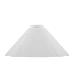 Karlskrona Lampfabrik Lampskärmar I Glas|Skomakarskärm d250-hög (f60/Vit)