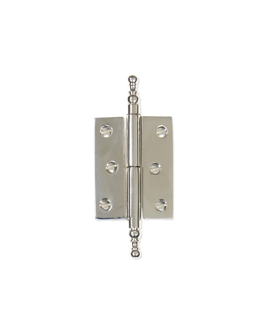The deko style Gångjärn För Skåp|Gångjärn För Köksluckor|Skåpgångjärn - Knopp nickel 92 x 39 mm