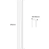 Nordingrå Trä AB Staketstolpar & Räckespelare|Pelare & Stolpar|Spårad stolpe - Räckespelare 910 x 40 mm