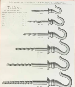 NEXA TECHNOLOGIES Takkrokar|Krokar|Stor takkrok - Mässing - utan skruvstift