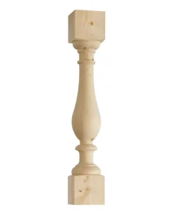 Nordingrå Trä AB Staketstolpar & Räckespelare|Pelare & Stolpar|Svarvad stolpe - Baluster gran 800 x 130 mm