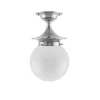 Karlskrona Lampfabrik Klotlampor - Tak|Taklampa - Dahlberg 80 nickel, klotskärm