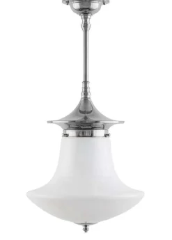 Karlskrona Lampfabrik Pendellampor|Taklampa - Dahlbergspendel 100 nickel, klottrattskärm