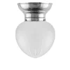 Karlskrona Lampfabrik Plafonder|Taklampa - Frödingplafond 100 nickel, slipat mattglas