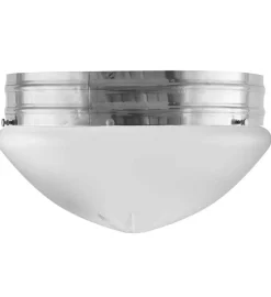 Karlskrona Lampfabrik Stora Taklampor|Plafonder|Taklampa - Heidenstamplafond 300 nickel, mattglas