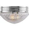 Karlskrona Lampfabrik Stora Taklampor|Plafonder|Taklampa - Heidenstamplafond 300 nickel, klarglas
