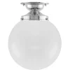 Karlskrona Lampfabrik Klotlampor - Tak|Taklampa - Lundkvist 100 nickel, klotskärm