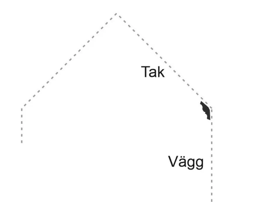 Valbo Trä AB Taklister För Snedtak|Taklister I Polyuretan|Taklist för snedtak 135% - Svanhals 13x43 mm