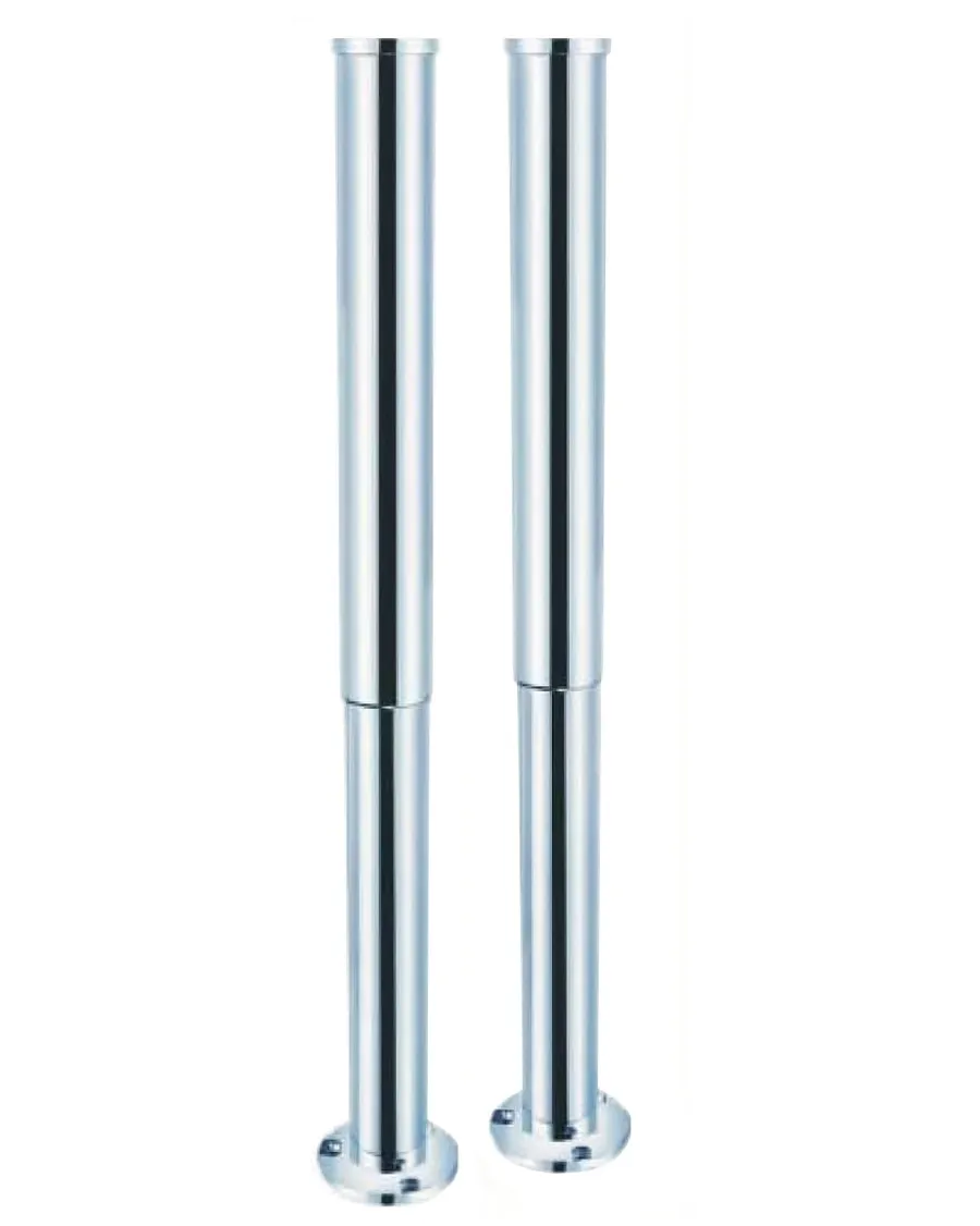 Arroll Limited Gjutjärnsbadkar|Teleskop rörskydd max 790 mm till vattenrör - Krom