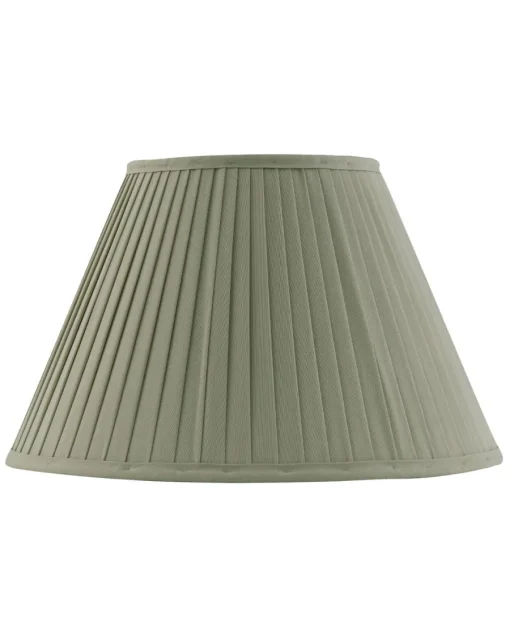 Karlskrona Lampfabrik Plisserade Lampskärmar|Textilskärm d300 (Ringf/Olivgrön)