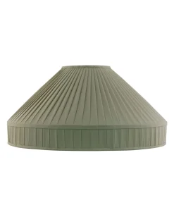 Karlskrona Lampfabrik Plisserade Lampskärmar|Textilskärm d500 (Ringf/Olivgrön)