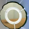 Karlskrona Lampfabrik Plisserade Lampskärmar|Textilskärm d300 (Ringf/Röd)