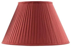 Karlskrona Lampfabrik Plisserade Lampskärmar|Textilskärm d300 (Ringf/Röd)