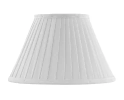Karlskrona Lampfabrik Plisserade Lampskärmar|Textilskärm d200 (Ringf/Vit)
