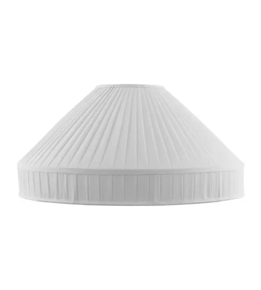 Karlskrona Lampfabrik Plisserade Lampskärmar|Textilskärm d500 (Ringf/Vit)