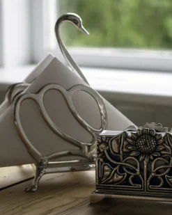 STILARS di GOBBI ANGELO S.n.c. Presenttips|Toast- & servettställ silver - Svan