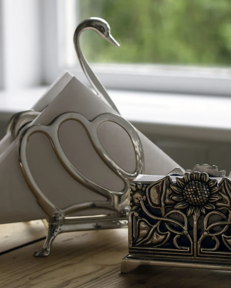 STILARS di GOBBI ANGELO S.n.c. Presenttips|Toast- & servettställ silver - Svan