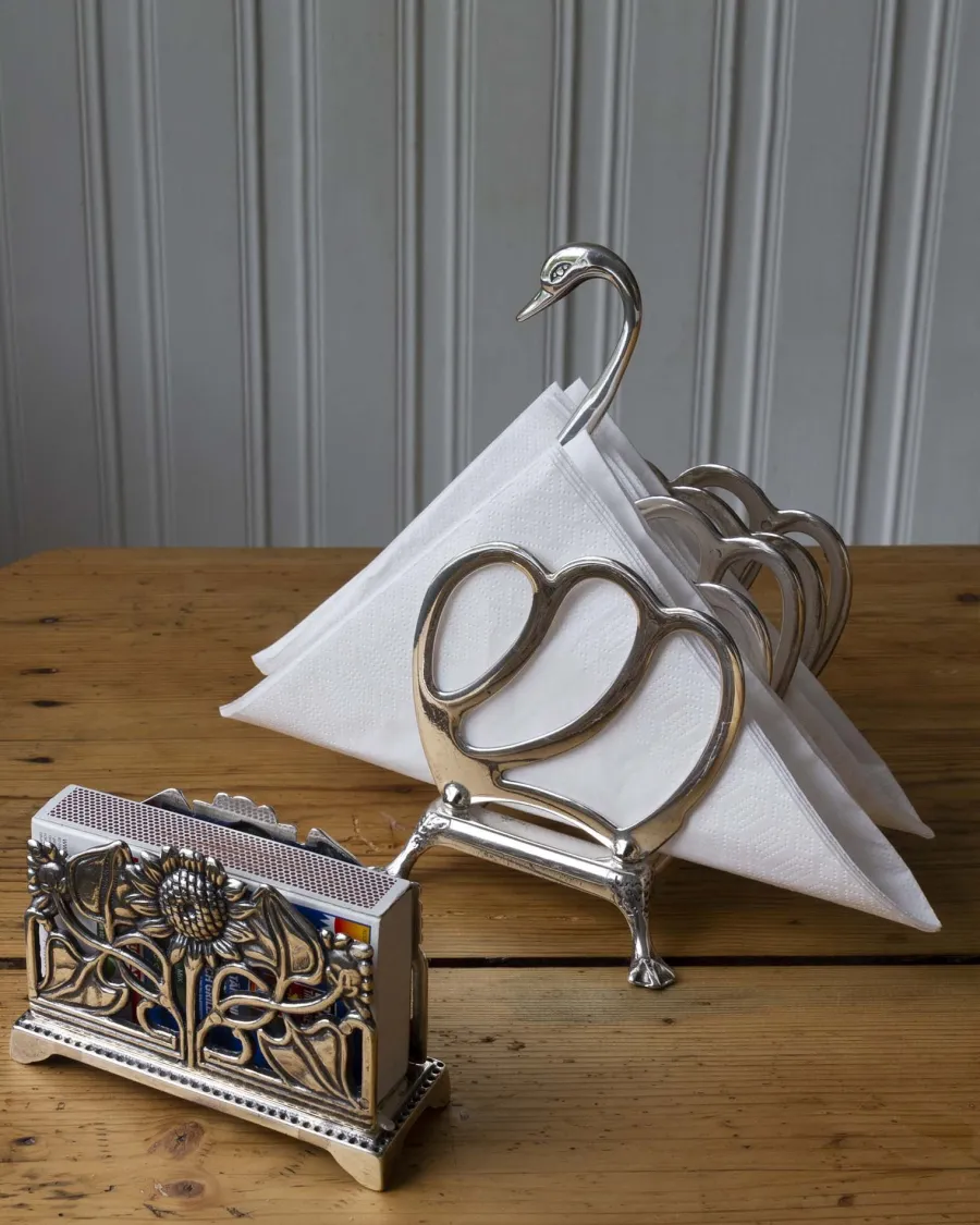 STILARS di GOBBI ANGELO S.n.c. Presenttips|Toast- & servettställ silver - Svan