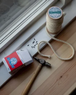 Grunne Produktion AB Ullsnöre|Tätningslist ull - 6 mm ullsnöre vit, 12m