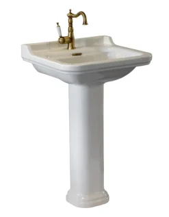 KERASAN S.R.L. Tvättställ Med Pelare|Tvättställ|Tvättställ Art Deco - 60 cm, piedestal