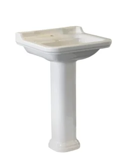 KERASAN S.R.L. Tvättställ Med Pelare|Tvättställ|Tvättställ Art Deco - 60 cm, piedestal