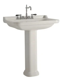 KERASAN S.R.L. Tvättställ Med Pelare|Tvättställ|Tvättställ Art Deco 80 cm, piedestal