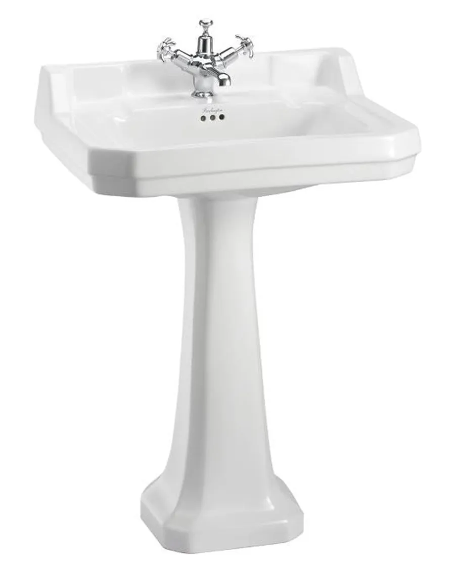 Badex AB Tvättställ Med Pelare|Tvättställ|Tvättställ - Burlington Edwardian 56 cm, piedestal