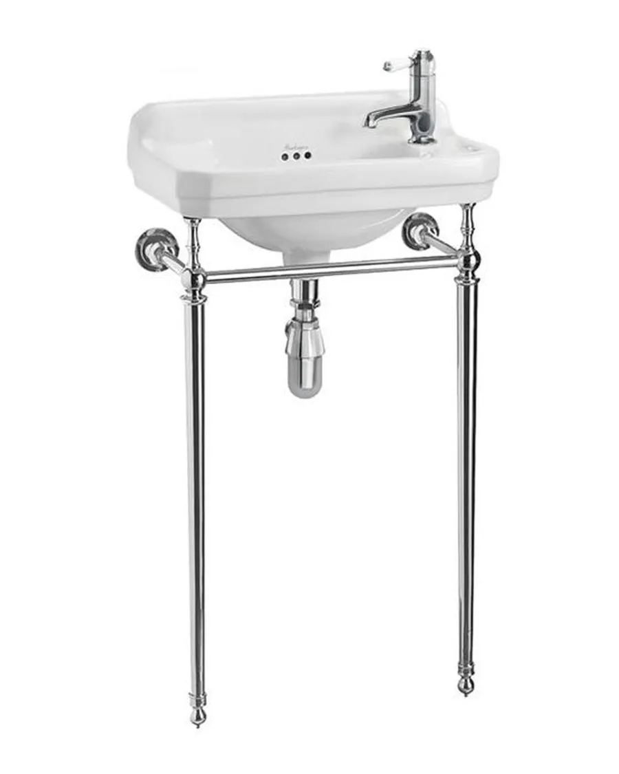 Badex AB Tvättställ|Tvättställ Med Ställning|Tvättställ - Burlington Edwardian JR 51 cm med kromställning