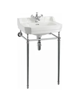 Badex AB Tvättställ|Tvättställ Med Ställning|Tvättställ - Burlington Edwardian 56 cm, kromställning