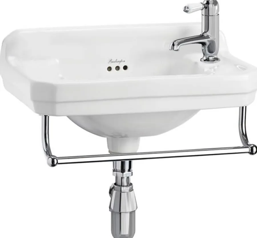Badex AB Tvättställ|Handduksstänger|Tvättställ Burlington - Edwardian JR 51 cm med handduksstång