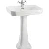 Badex AB Tvättställ Med Pelare|Tvättställ|Tvättställ - Burlington Victorian 61 cm med piedestal