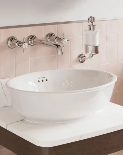 Badex AB Tvättställ|Tvättställ - Guild 50 cm, fristående med bräddavlopp