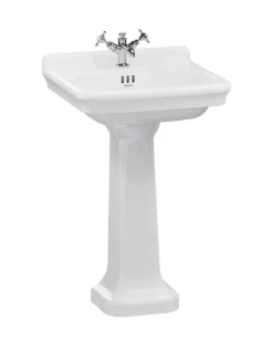 Badex AB Tvättställ Med Pelare|Tvättställ|Tvättställ - Guild 56 cm, piedestal