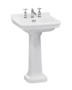 Badex AB Tvättställ Med Pelare|Tvättställ|Tvättställ - Guild 56 cm, piedestal