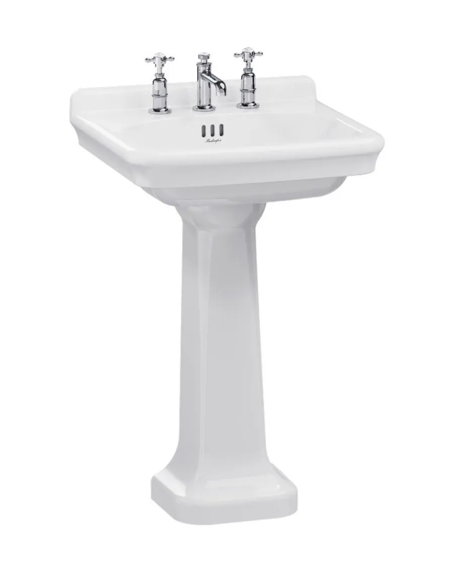 Badex AB Tvättställ Med Pelare|Tvättställ|Tvättställ - Guild 56 cm, piedestal