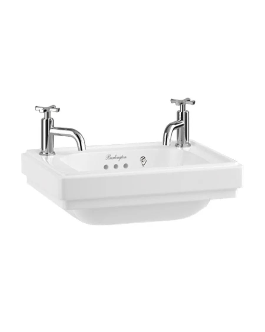 Badex AB Tvättställ|Tvättställ - Riviera mini 45 cm, två blandarhål