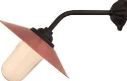 Kulturjern AB Stallampor & Gårdslampor|Stallampa & Gårdslampa|Utomhuslampa - Stallampa 45° rak kort, kopparskärm