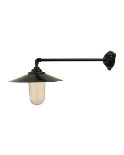 Kulturjern AB Stallampor & Gårdslampor|Stallampa & Gårdslampa|Utomhuslampa - Stallampa 90° rak koppling, svart skärm