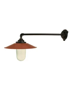 Kulturjern AB Stallampor & Gårdslampor|Stallampa & Gårdslampa|Utomhuslampa - Stallampa 90° rak koppling, kopparskärm