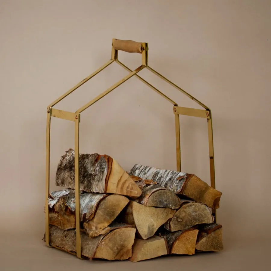 Josef Davidssons Eftr. AB Inredning I Mässing|Vedkorgar|Vedhämtare - Mässing 51 x 38 x 20 cm