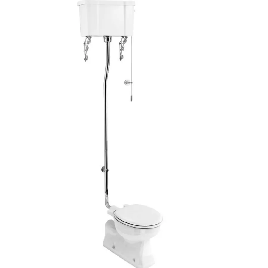 Badex AB Högspolande Toaletter|WC - Burlington högspolande toalett, väggcistern & sits