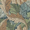 Sanderson Design Group Brands Ltd Mönstrade Tapeter|Blommiga Tapeter|William Morris & Co. Tapet - Acanthus Slate Blue/Thyme