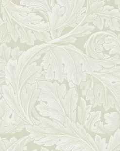 Sanderson Design Group Brands Ltd Mönstrade Tapeter|Blommiga Tapeter|William Morris & Co. Tapet - Acanthus Chalk