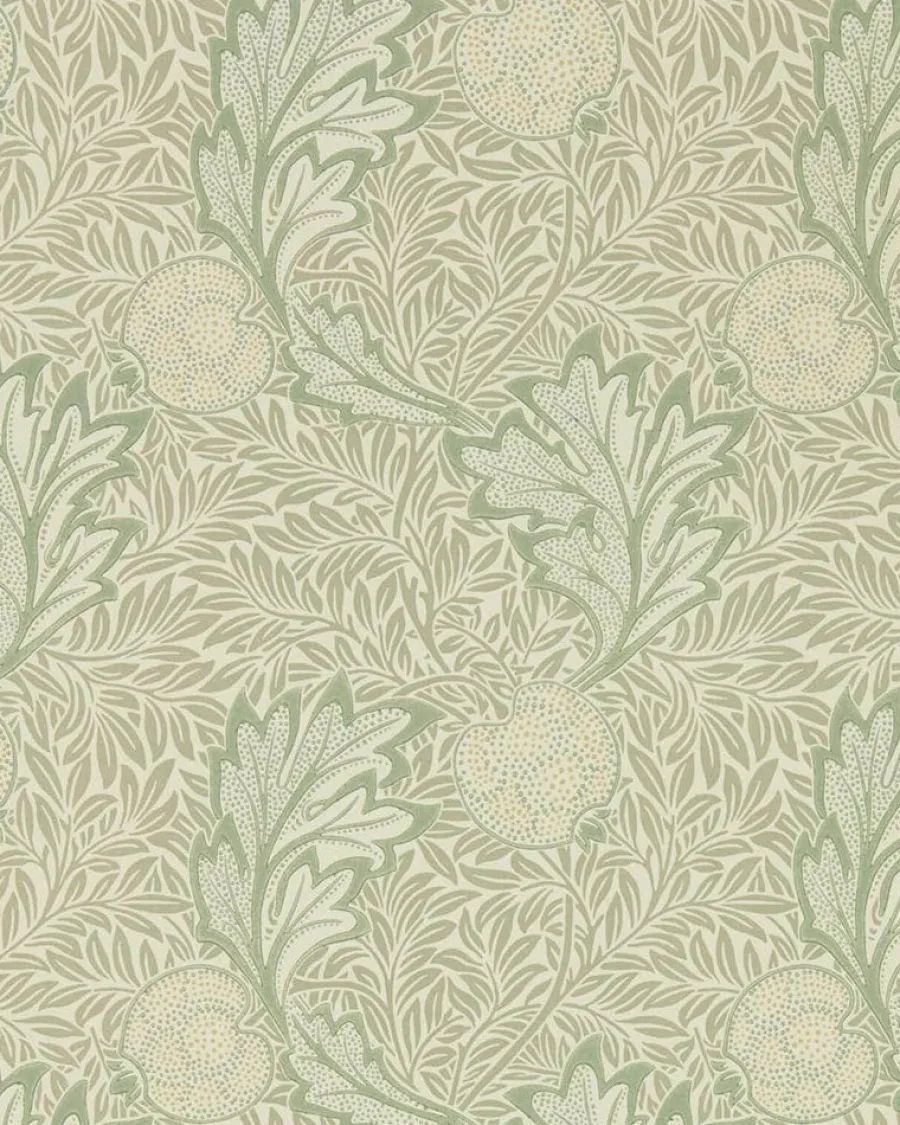 Sanderson Design Group Brands Ltd Mönstrade Tapeter|Blommiga Tapeter|William Morris & Co. Tapet - Apple bay leaf