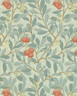Sanderson Design Group Brands Ltd Mönstrade Tapeter|Blommiga Tapeter|William Morris & Co. Tapet - Arbutus Blue/Pink