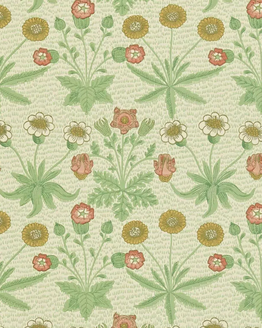 Sanderson Design Group Brands Ltd Mönstrade Tapeter|Blommiga Tapeter|William Morris & Co. Tapet - Daisy Artichoke/Plaster