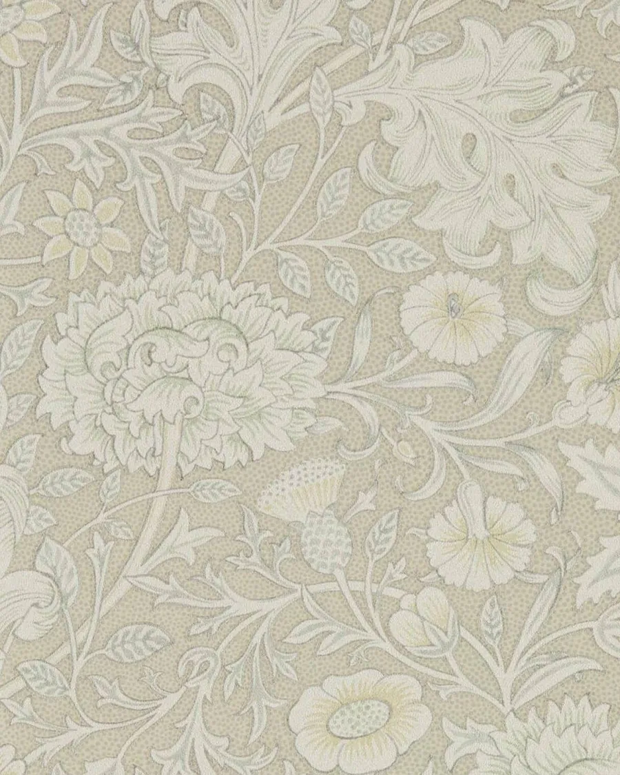 Sanderson Design Group Brands Ltd Mönstrade Tapeter|Blommiga Tapeter|William Morris & Co. Tapet - Double Bough pewter
