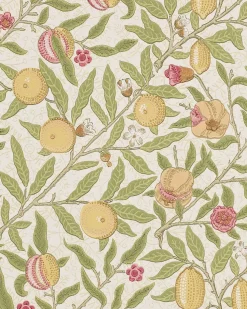 Sanderson Design Group Brands Ltd Mönstrade Tapeter|Blommiga Tapeter|William Morris & Co. Tapet - Fruit Limestone/Artichoke